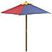 Set Tavolo & Panchina Da Picnic Per Bambini Con Parasole 4 Colori - Foto miniatura 4