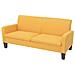 Divano a 3 Posti 180x65x76 cm Giallo - Foto miniatura 1