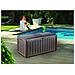 Baule Glenwood Marrone 390 Lt In Resina Cm 128x65x61 H - Foto miniatura 2