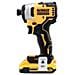 DCF809D2T-QW - Avvitatore a percussione a batteria, 18 V, 2 Ah, nero / giallo - Foto miniatura 1
