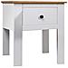 Comodino Bianco 46x40x57 cm in Legno di Pino Panama Range - Foto miniatura 1