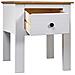 Comodino Bianco 46x40x57 cm in Legno di Pino Panama Range - Foto miniatura 2