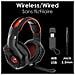 Warcry P-hw1 Cuffie Gamer Senza Fili Con Microfono - Wireless 2,4 Ghz - Suono Surround Stereo - Microfono Omnidirezionale Con Cancellazione Del Rumore - Memory Foam - Led Rosso - Jack Da 3,5 Mm - Compatibile Con Pc / mac / xbox / ps4 / nintendo Switch - Foto miniatura 3