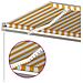 Tenda da Sole Retrattile Manuale e LED 450x300 cm Gialla Bianca - Foto miniatura 5
