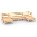 Set Salotto da Giardino 6 pz in Legno Massello di Pino - Foto miniatura 2