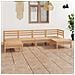 Set Salotto da Giardino 6 pz in Legno Massello di Pino - Foto miniatura 1