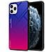 Custodia Compatibile Con Apple Iphone 11 Pro In Viola - Rosso - Coperchio Protettivo Bicolore In Vetro Temperato E Silicone Tpu - Foto miniatura 1