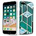 Custodia Compatibile Con Apple Iphone 8 Plus / 7 Plus / 7s Plus In Marmo Oro Bianco Verde Scuro No. 6 - Coperchio Protettivo In Silicone Tpu Con Motivo A Mosaico - Foto miniatura 1