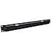 InLine 19" piastra di ingresso cavi con spazzola, 1U, RAL 9005 nero, Pannello spazzolato, Nero, SPCC, Acciaio, 1U, 48,3 cm (19"), 1,2 mm - Foto miniatura 2