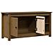 Mobile Porta Tv Miele 103x36,5x52 Cm In Legno Massello Di Pino - Foto miniatura 4