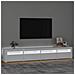 Mobile Porta TV con Luci LED Bianco 240x35x40 cm - Foto miniatura 3