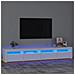 Mobile Porta TV con Luci LED Bianco 240x35x40 cm - Foto miniatura 1