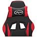 Sedia Da Gaming Con Poggiapiedi Nero E Rosso In Similpelle - Foto miniatura 2