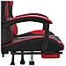 Sedia Da Gaming Con Poggiapiedi Nero E Rosso In Similpelle - Foto miniatura 5