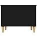 Tavolino Da Salotto Nero 60x44,5x45 Cm In Legno Multistrato - Foto miniatura 3
