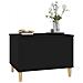 Tavolino Da Salotto Nero 60x44,5x45 Cm In Legno Multistrato - Foto miniatura 5