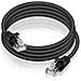Patc1.8m Cavo Di Rete Lan Plug Rj45 Utp Cat6 Ø 0,56 Lunghezza 1.8m Black - Foto miniatura 1