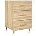 Comodino Rovere Sonoma 40x40x66 Cm In Legno Multistrato - Foto miniatura 2