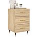 Comodino Rovere Sonoma 40x40x66 Cm In Legno Multistrato - Foto miniatura 3