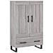 Credenza Grigio Sonoma 69,5x31x115 Cm In Legno Multistrato - Foto miniatura 2