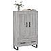 Credenza Grigio Sonoma 69,5x31x115 Cm In Legno Multistrato - Foto miniatura 3