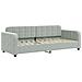 Divano Letto Estraibile Materassi Grigio Chiaro 80x200 Velluto - Foto miniatura 4
