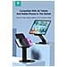 Supporto pieghevole in metallo con rotazione 360° per tablet - Foto miniatura 1