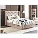 Letto Matrimoniale Contenitore Velluto Rosa Pastello 160 X 200 Cm Lubbon - Foto miniatura 1