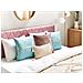 Set Di 2 Cuscini Coneflower 45 X 45 Cm Azzurro A Strisce - Foto miniatura 1