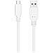 10.01.4000-W cavo USB 0,5 m USB 3.2 Gen 2 (3.1 Gen 2) USB C USB A Bianco - Foto miniatura 2