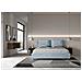 Letto Contenitore Imbottito 180x200 Microfibra Azzurro Antea - Foto miniatura 2