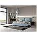 Letto Contenitore Imbottito 180x200 Microfibra Azzurro Antea - Foto miniatura 4