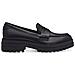 Black Casual Closed Loafers Mocassino Pelle Scarpe Donna Nero Eu 39, 1-24700-42 001 - Foto miniatura 2
