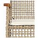 Set da Bistr? 3 pz con Cuscini Beige Polyrattan e Legno Acacia - Foto miniatura 3