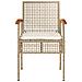Set da Bistr? 3 pz con Cuscini Beige Polyrattan e Legno Acacia - Foto miniatura 7