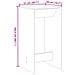 Tavolo Bar Rovere Artigianale 51x50x103,5 Cm Legno Multistrato - Foto miniatura 5
