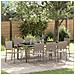 Set da Pranzo per Giardino 9 pcs Grigio 190 x 90 x 75 cm - Foto miniatura 2