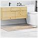 Tappetino da bagno rettangolare crema 70x120 cm polipropilene antiscivolo - Foto miniatura 2