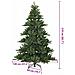 Albero di Natale Artificiale con Rami Pieghevoli Verde 210 cm - Foto miniatura 9
