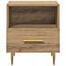Comodino Marrone 40 x 35 x 47,5 cm Legno multistrato - Foto miniatura 6