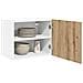 Armadio pensile Riga Rovere Artigiano e Bianco 50 x 31 x 40 cm - Foto miniatura 3