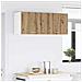 Armadio pensile Riga Rovere Artigiano e Bianco 50 x 31 x 40 cm - Foto miniatura 4