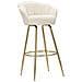 Sgabello Alto Vkh451-beige-metallo-55x53x110 Cm - Foto miniatura 1