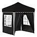 Tenda per feste a pop-up 195 x 195 x 245 cm Nero Tessuto Oxford - Foto miniatura 1