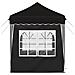 Tenda per feste a pop-up 195 x 195 x 245 cm Nero Tessuto Oxford - Foto miniatura 8