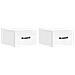 Mobiletto da notte a muro 2 pcs Bianco Lucido 34,5 x 33 x 20 cm - Foto miniatura 1