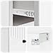 Mobiletto da notte a muro 2 pcs Bianco Lucido 34,5 x 33 x 20 cm - Foto miniatura 8