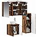 Set di mobili per il bagno 4 pcs Legno antico - Foto miniatura 2