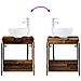 Set di mobili per il bagno 4 pcs Legno antico - Foto miniatura 7