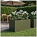 Vaso da giardino Verde Oliva 100 x 50 x 50 cm - Foto miniatura 2
